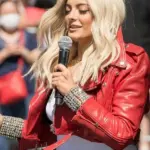 American Singer Bebe Rexha Cropped Jacket