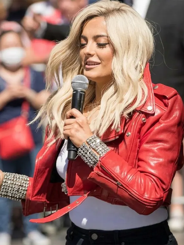 American Singer Bebe Rexha Cropped Jacket