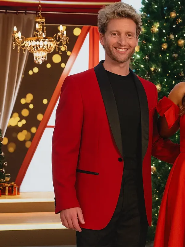 Christmas In The Ballroom Red Blazer