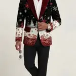 Mens Christmas Party Corduroy Blazer