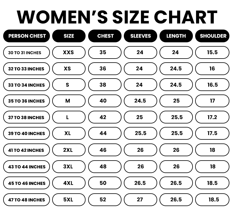 Women size guide