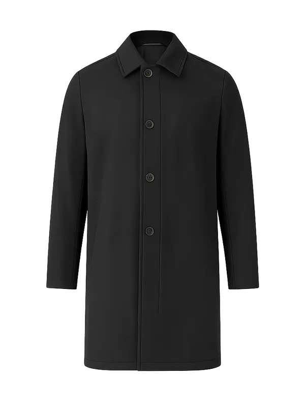 Cedric De Souza Christmas Above The Clouds Black Coat