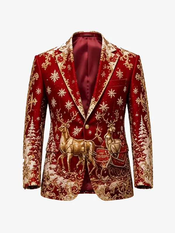 Christmas Artistic Reindeer Blazer