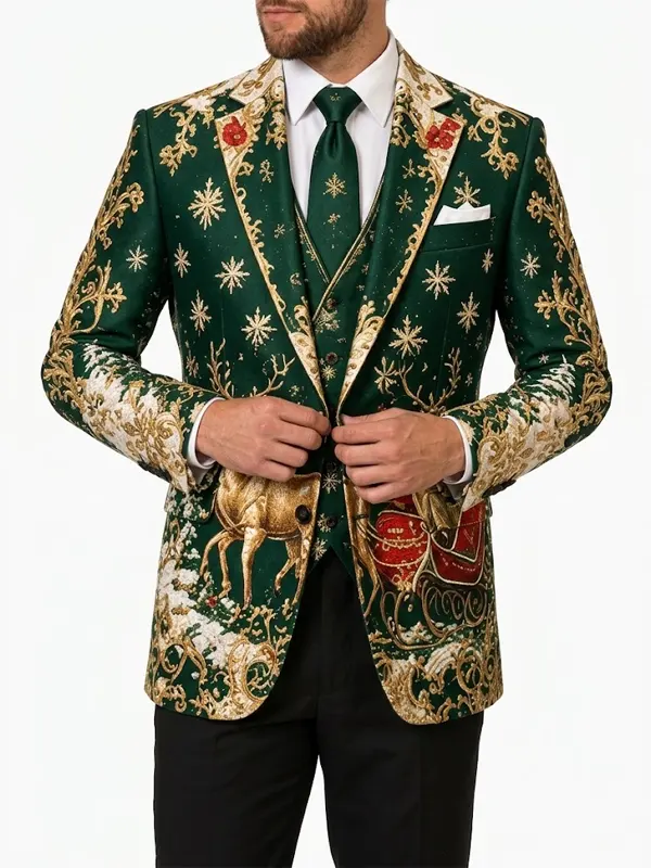 Christmas Artistic Reindeer Blazer