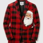 Christmas Santa Claus Corduroy Blazer
