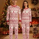 Christmas Couple Matching Printed Pyjama Set