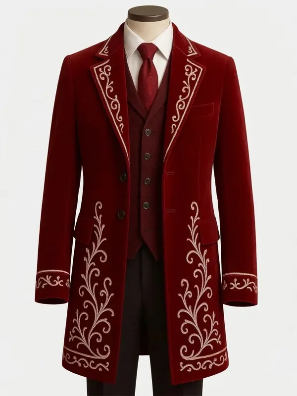 Christmas Embroidered Tailcoat
