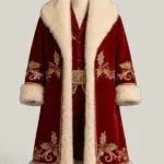 Christmas Embroidered Red Santa Coat