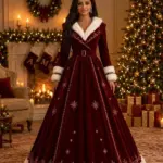 Christmas Grand Victorian Gown Coat