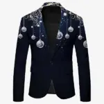 Christmas Navy Ornament Blazer