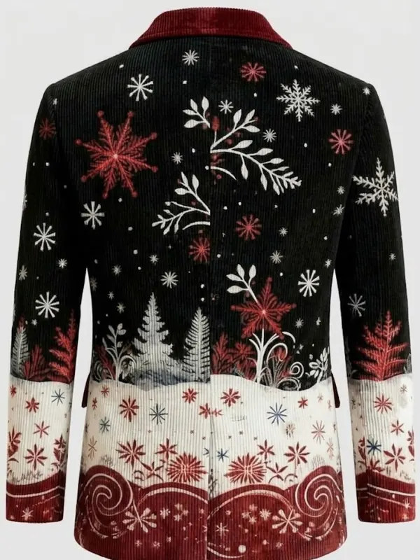 Christmas Party Corduroy Blazer Back