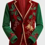 Christmas Printed Corduroy Blazer