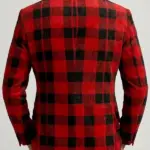 Christmas Santa Claus Corduroy Blazer Back