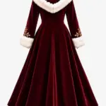 Christmas Victorian Winter Velvet Coat