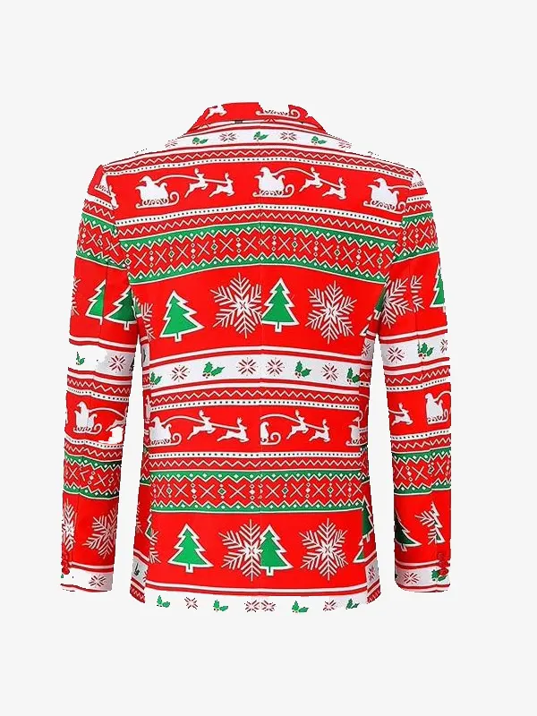 Christmas Wonderland Red Blazer