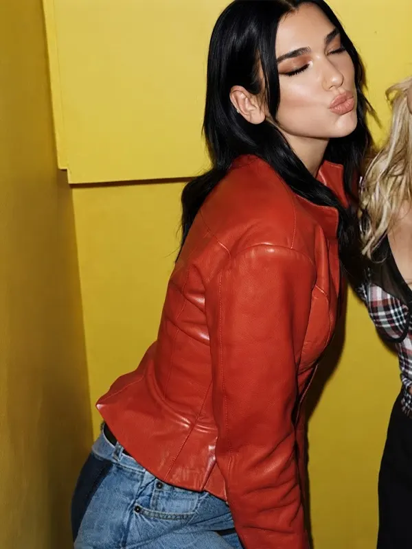 Dua Lipa Orange Jacket