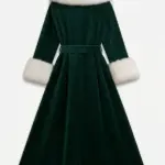 Emerald Gold Embroidered Velvet Coat