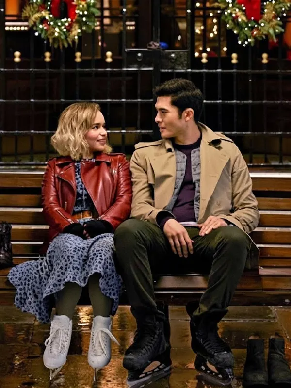 Emilia Clarke Christmas Leather Jacket
