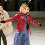 Emilia Clarke Christmas Red Leather Jacket