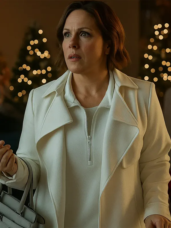 Erin Krakow Christmas Above The Clouds white Coat