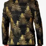 Festive Forest Christmas Blazer Back