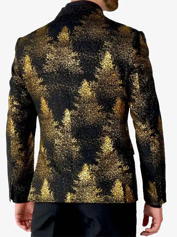 Festive Forest Christmas Blazer Back