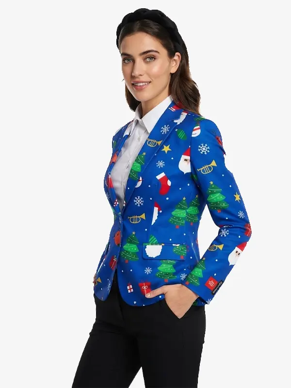Womens Festivity Blue Blazer