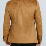 Gold Velvet Tuxedo Blazer Back