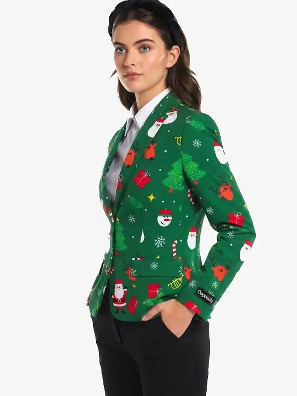Green Festivity Blazer