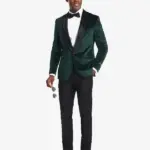 Mens Green Velvet Dinner Blazer