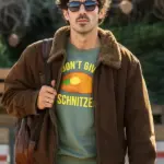 Joe Jonas A Very Jonas Christmas Movie Brown Jacket