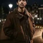 Joe Jonas A Very Jonas Christmas Movie suede Jacket