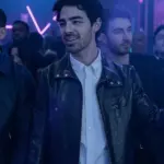 Joe Jonas A Very Jonas Christmas leather Jacket