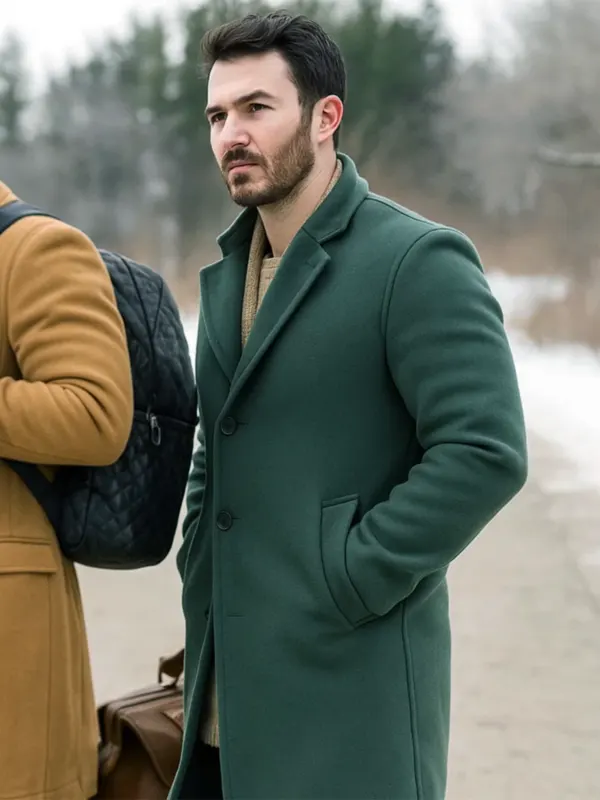 Kevin Jonas A Very Jonas Christmas Movie Green Coat