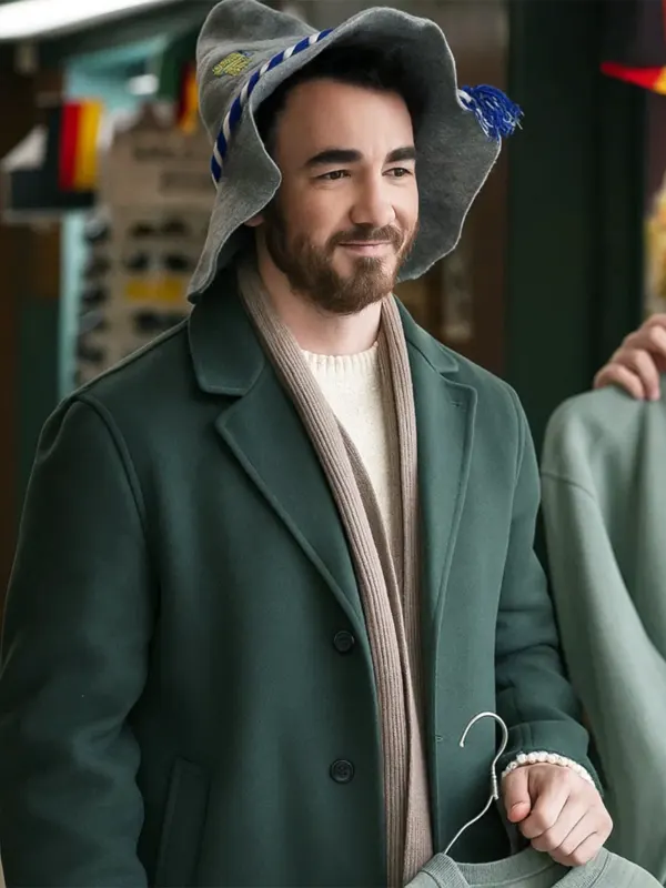 Kevin Jonas A Very Jonas Christmas Movie wool Coat