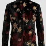 Men Lightweight Whimsical Ugly Black Blazer Back