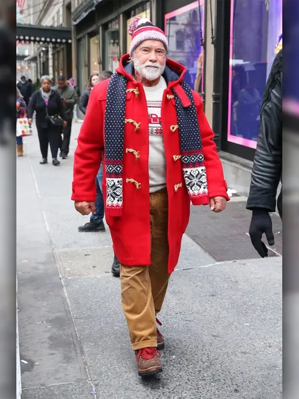 Mens Arnold Schwarzenegger Wool Coat