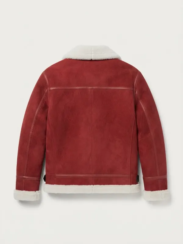 Men Christmas Biker Jacket Back