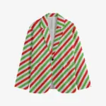 Men Christmas Cane Striped cotton Blazer