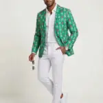Men Christmas Green Vanquishe Blazer