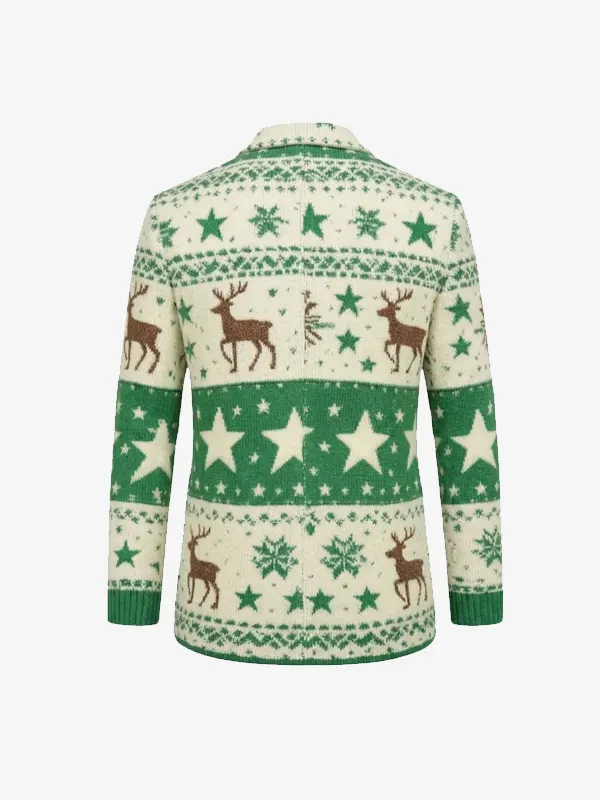Christmas Reindeer Blazer Back