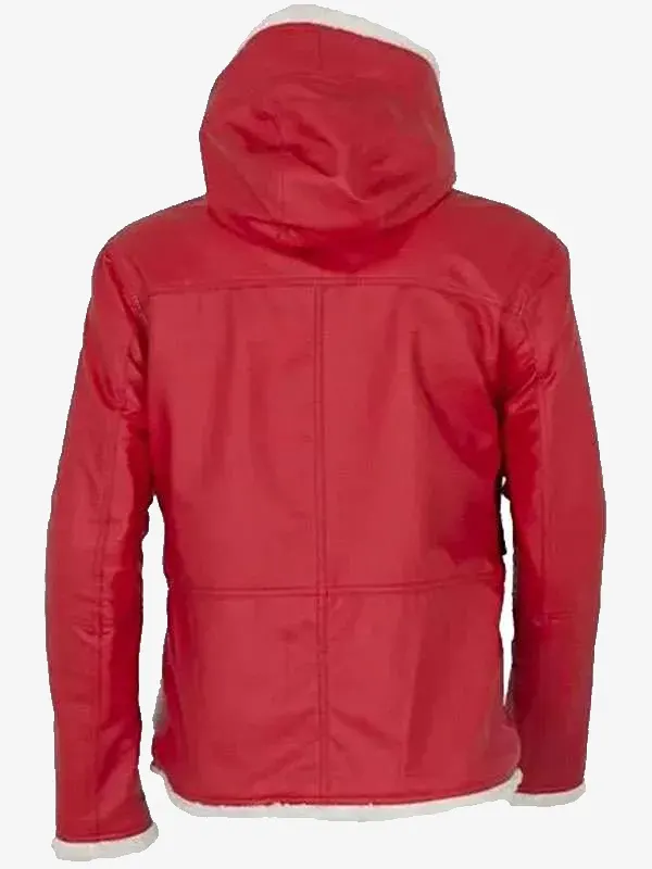 Men Christmas Santa Leather Jacket
