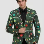 Christmas Star Light Green Blazer