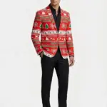 Christmas Wonderland Red Blazer