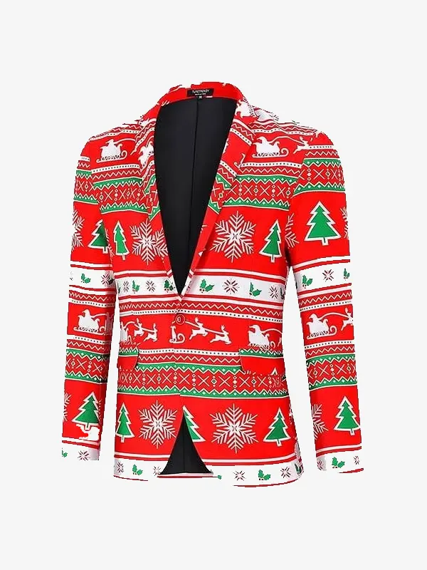 Men Christmas Wonderland Red