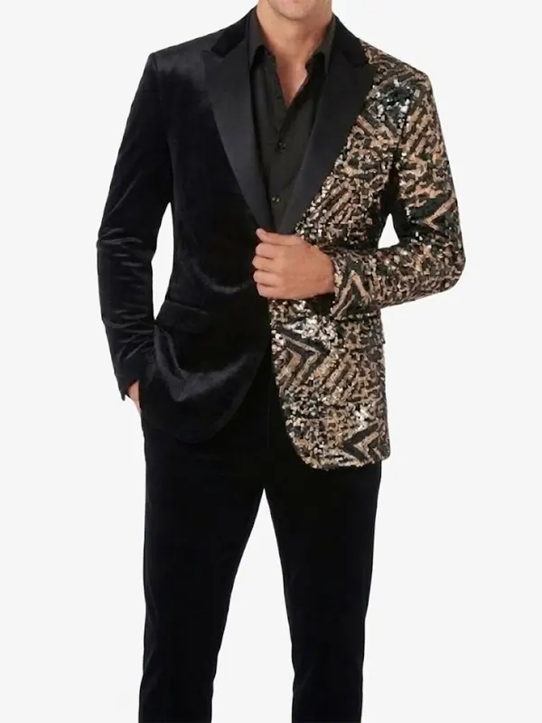 Mens Sequin Stage Blazer
