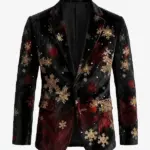 Men Lightweight Whimsical Ugly Black Blazer