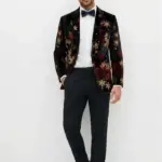 Mens Men Lightweight Whimsical Ugly Black Blazer