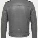 Men Outlaw Spirit Biker Jacket Back