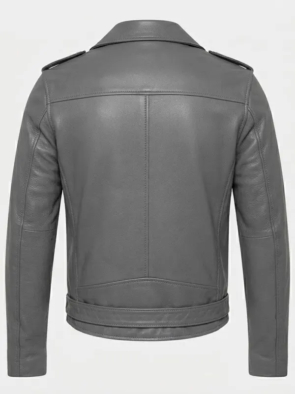 Men Outlaw Spirit Biker Jacket Back